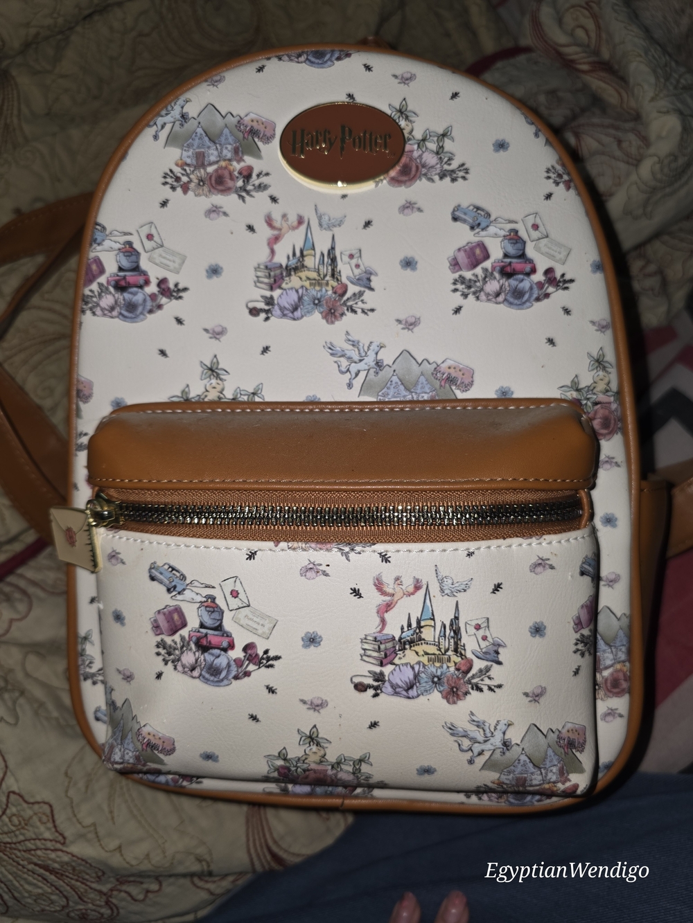 Warner Bros. Cream & Tan Harry Potter Mini Backpack